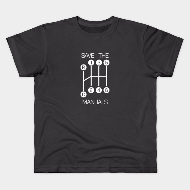 Save the Manuals Kids T-Shirt by Full of Wit